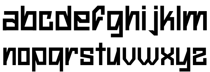 Blocker-2 Font LOWERCASE