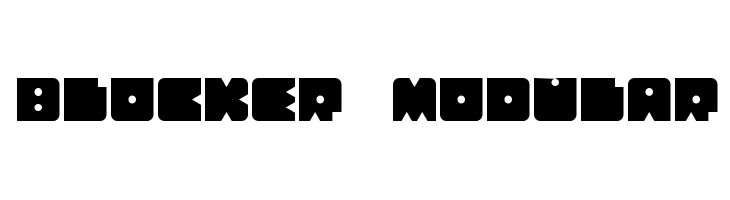 Blocker Modular  Frei Schriftart Herunterladen