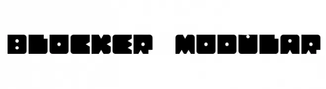 Blocker Modular  font caratteri gratis