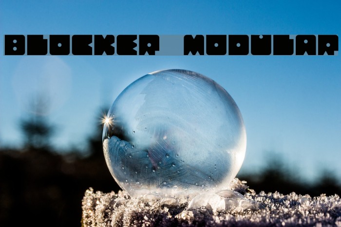 Blocker Modular Font examples