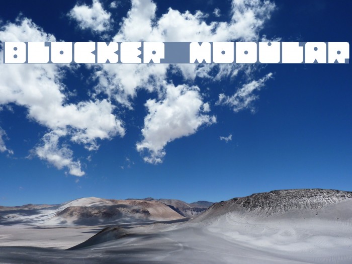 Blocker Modular Font examples