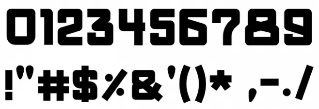 Blocker Font OTHER CHARS