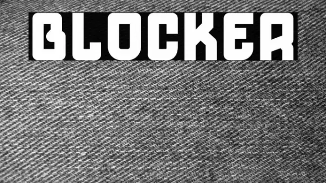 Blocker Font examples