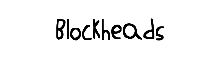 Blockheads  Скачать бесплатные шрифты