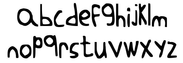 Blockheads Font LOWERCASE