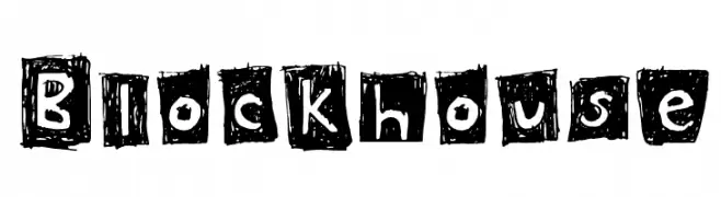 Blockhouse  Скачать бесплатные шрифты