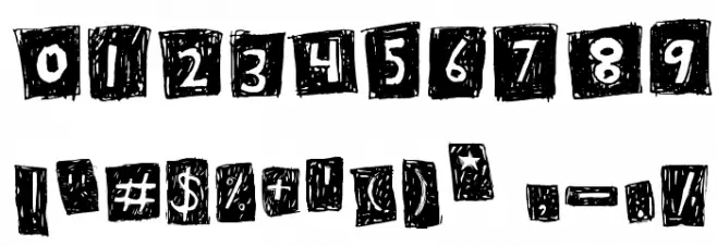 Blockhouse Font OTHER CHARS