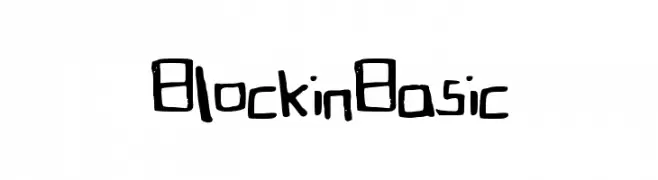 BlockinBasic  font caratteri gratis