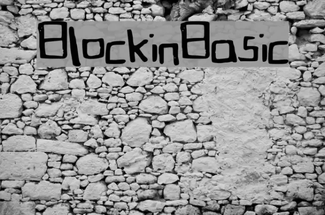 BlockinBasic Font examples