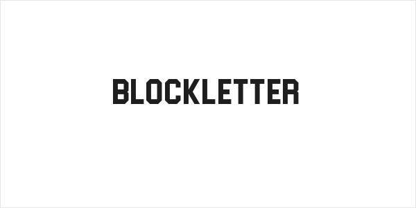 Blockletter Logo