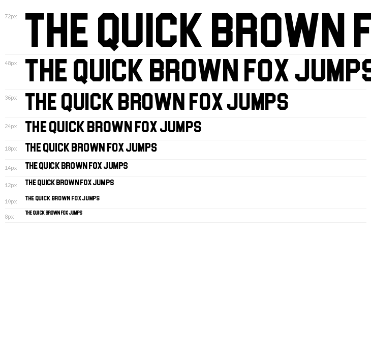 Blockletter Waterfall