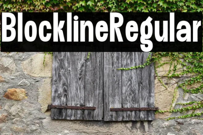 Blockline Regular Example 1