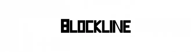 Blockline  フリーフォントのダウンロード