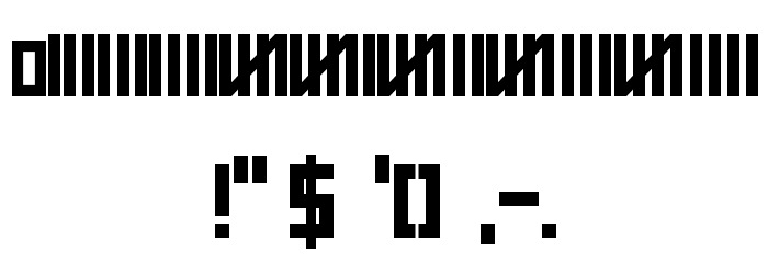 Blockline Font OTHER CHARS