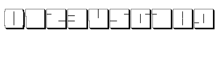 Blockman-outlined Font OTHER CHARS