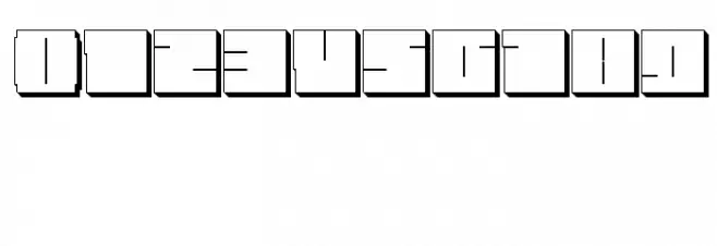Blockman-outlined Font OTHER CHARS