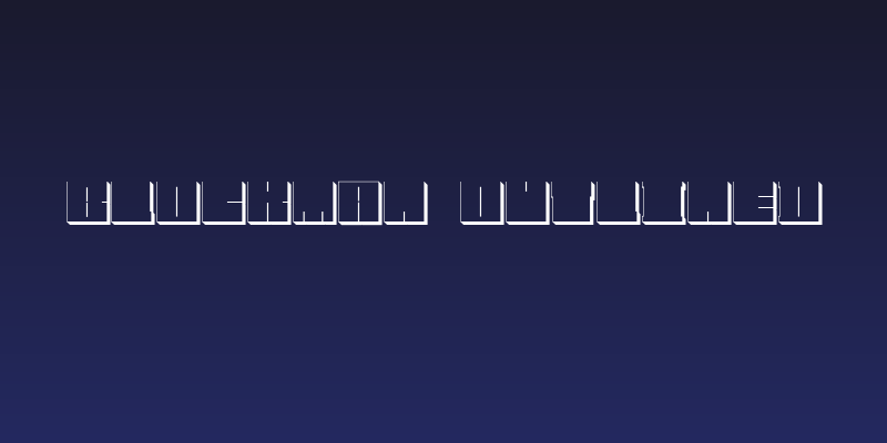 Blockman-outlined Social Header