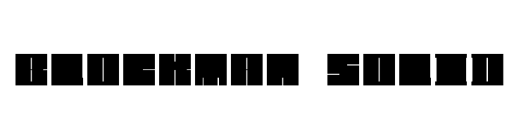 Blockman-solid  font caratteri gratis