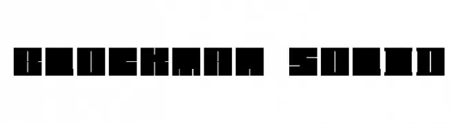Blockman-solid  font caratteri gratis