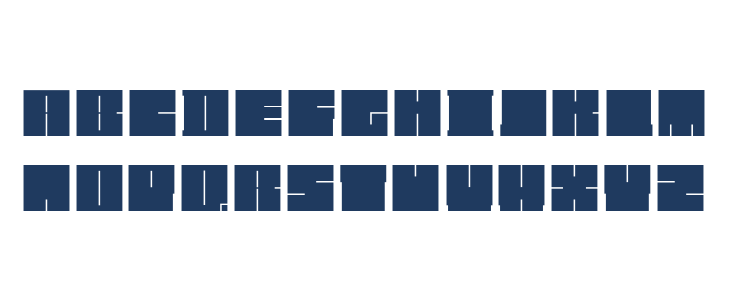 Blockman-solid Lowercase