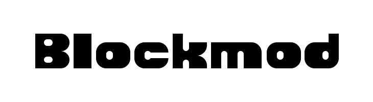 Blockmod  Free Fonts Download