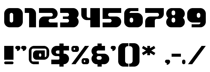 Blockmod Font OTHER CHARS