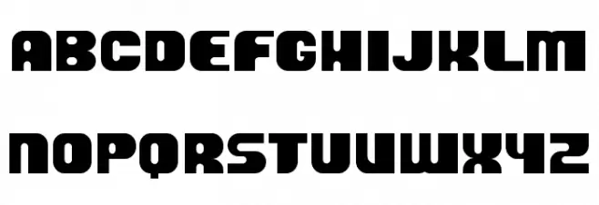 Blockmod Schriftart Groß