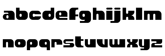 Blockmod Font LOWERCASE