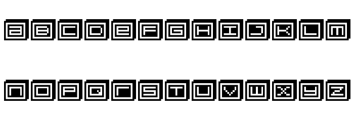 BlockoBit Font LOWERCASE