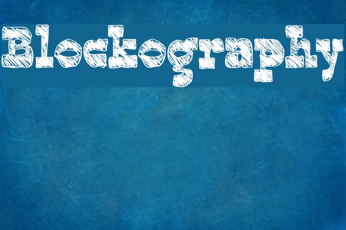 Blockography Font examples