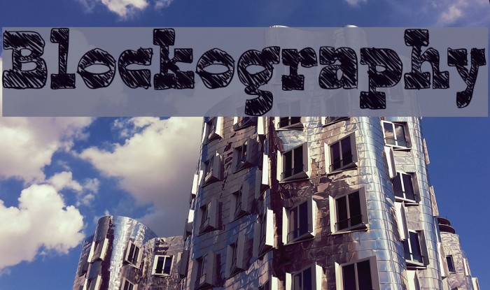 Blockography Font examples