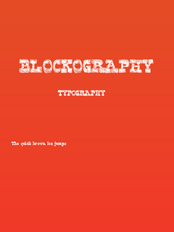 Blockography Poster