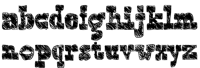 Blockography Font LOWERCASE