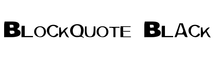 Blockquote Black  Free Fonts Download