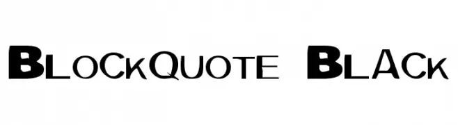 Blockquote Black  नि: शुल्क फ़ॉन्ट्स डाउनलोड