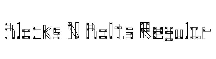 Blocks N Bolts Regular  Frei Schriftart Herunterladen