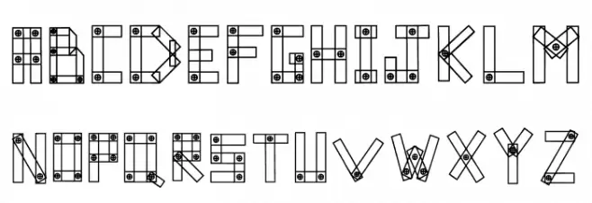 Blocks N Bolts Regular 字体 大写