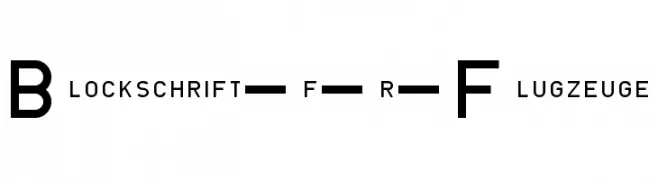 Blockschrift-f-r-Flugzeuge  नि: शुल्क फ़ॉन्ट्स डाउनलोड