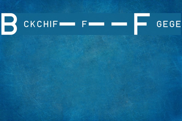 Blockschrift-f-r-Flugzeuge Font examples