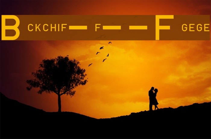 Blockschrift-f-r-Flugzeuge Font examples