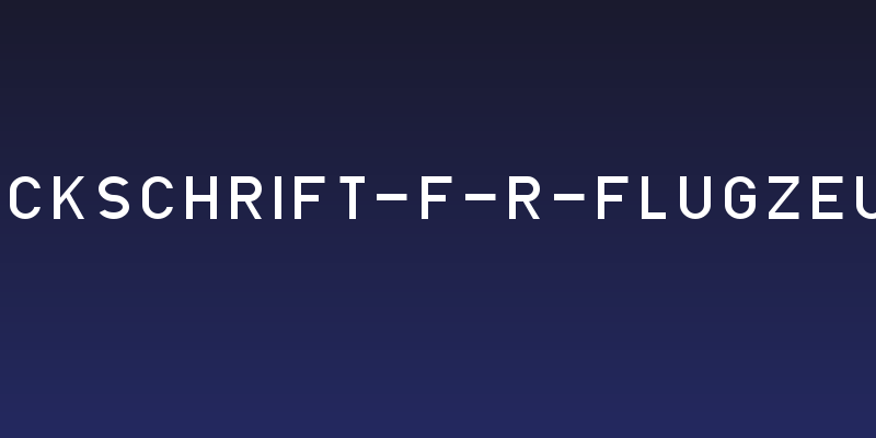 Blockschrift-f-r-Flugzeuge Social Header