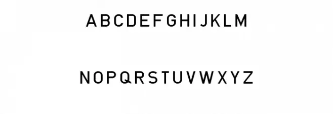 Blockschrift-f-r-Flugzeuge 字体 小写
