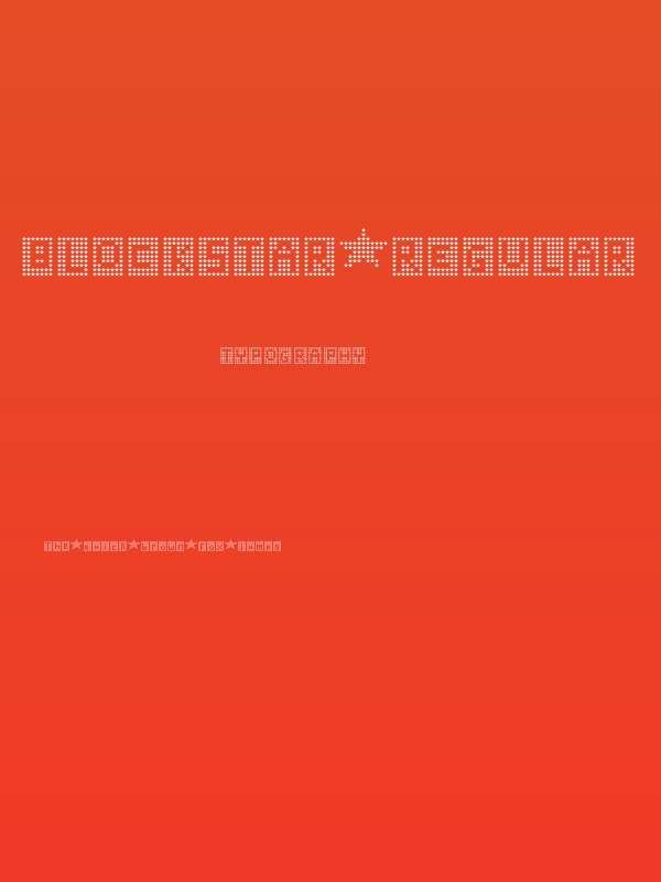 Blockstar Regular Poster