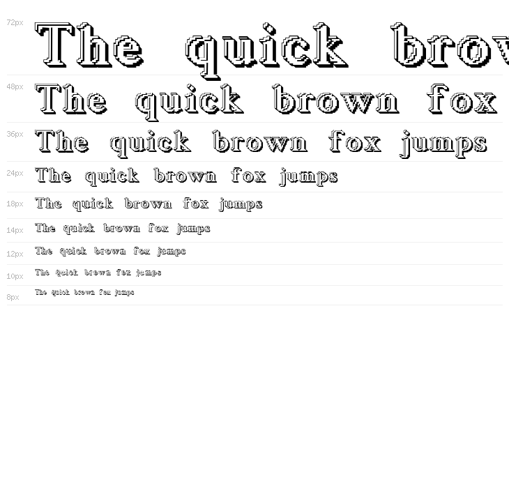 Blockstepped 3D Waterfall