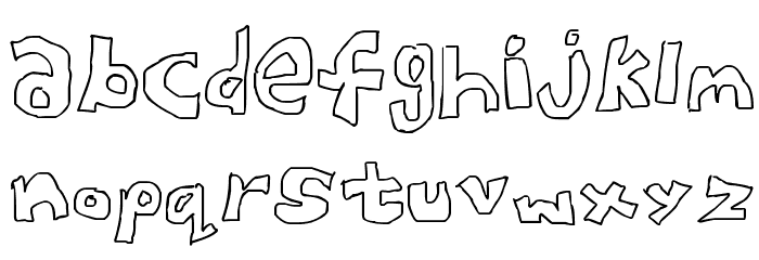 Blockster Font LOWERCASE