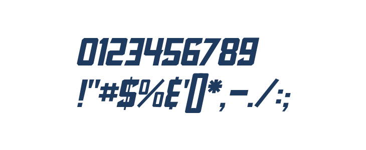 Blocktastic-Italic Other Characters