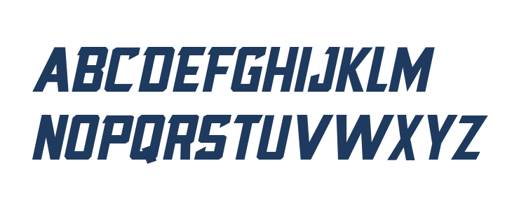 Blocktastic-Italic Lowercase