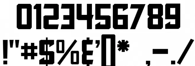 Blocktastic Font OTHER CHARS