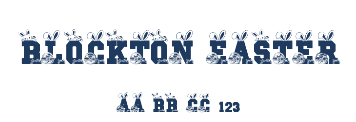 Blockton Easter Font Preview