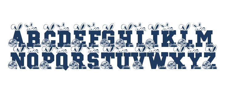 Blockton Easter Uppercase